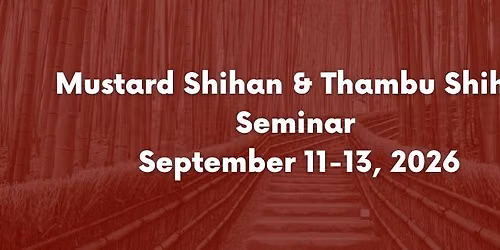 Mustard Shihan & Thambu Shihan - Yoshinkan Aikido Seminar