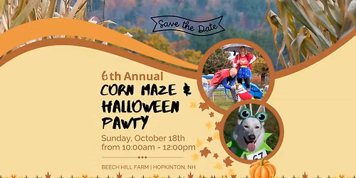 SPECIAL EVENT: 6th Annual Corn Maze & Halloween Pawty