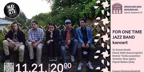 Kud-A.R.C. KLUB: FOR ONE TIME JAZZ BAND koncert