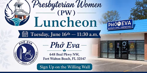 Presbyterian Women (PW) Luncheon