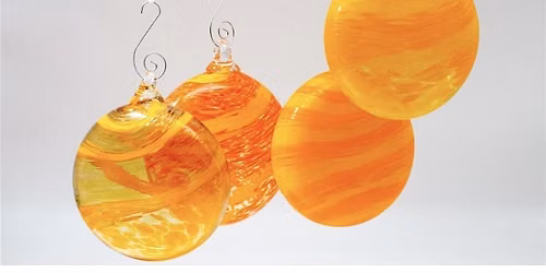 YOU catch the SUN! Suncatchers; Orange and Golden like the sun!