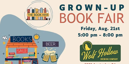 Grown-Up Book Fair at Wolf Hollow Brewing