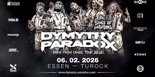 Dymytry Paradox \u21e3 BORN FROM CHAOS Tour 2026 \u21e3 Essen