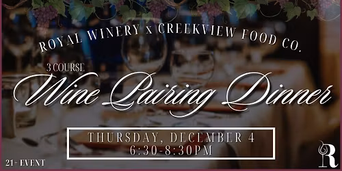 Winter Wine Pairing Dinner