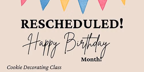 Cookie Decorating Class - Birthday Party
