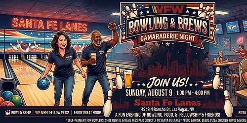 VFW Bowling And Brews Camaraderie Night @Santa Fe Lanes