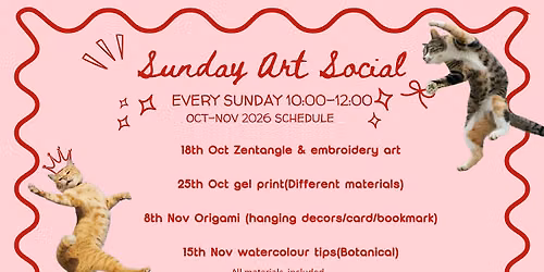Sunday Art Social (Oct -Nov)
