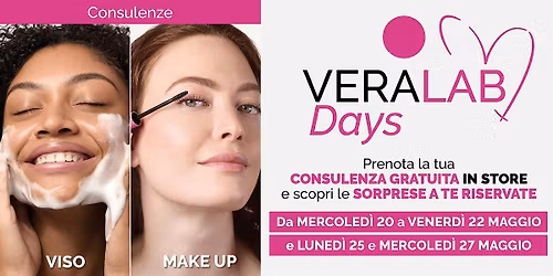 Veralab Days presso Store Veralab Roma Cola di Rienzo|20-21-22-25-27 Maggio