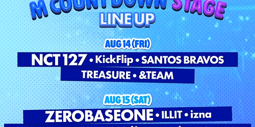KCON LA 2026 M COUNTDOWN Saturday at Crypto.com Arena