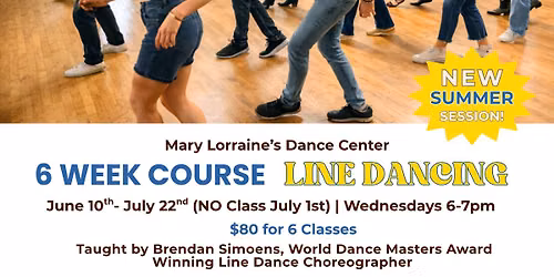 Summer Line Dancing Six Week Session!