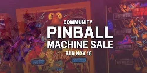 Community PInball Machine Sale at Forked River Brewing Company