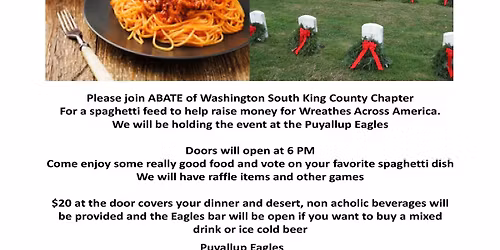 Wreaths Across America Spaghetti Feed