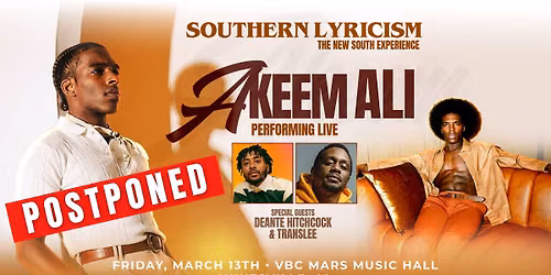 Southern Lyricism: Akeem Ali The Texture Tour