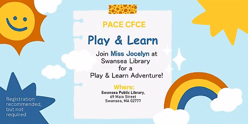 Play & Learn - Swansea Public Library, October 2026