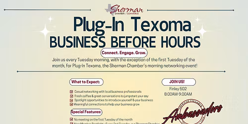 Plug In Texoma Business Before Hours