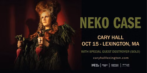 Neko Case Neon Grey Midnight Green Tour with Support from Destroyer