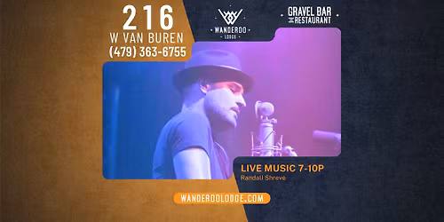 Randall Shreve LIVE at the Gravel Bar at Wanderoo Lodge