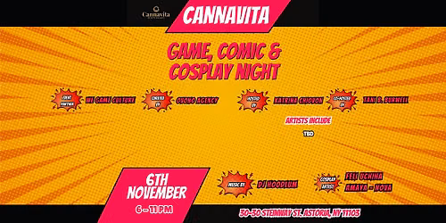 Cannavita Gallery Night: Free Art, Gaming, Comics & Cosplay Experience