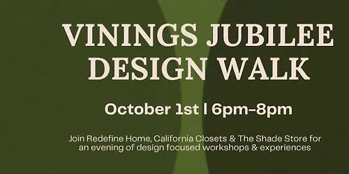 Vinings Jubilee Design Walk with Atlanta Design Festival