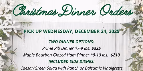 PRE-COOKED CHRISTMAS DINNERS