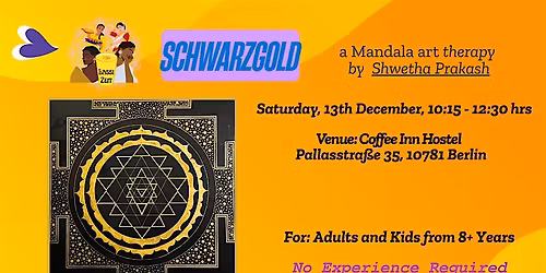 SchwarzGold - a Mandala art Therapy by Shwetha Prakash