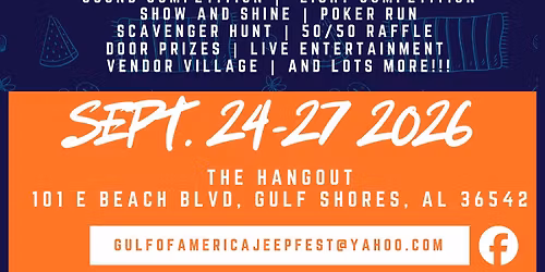 Gulf of America Jeep fest 2026