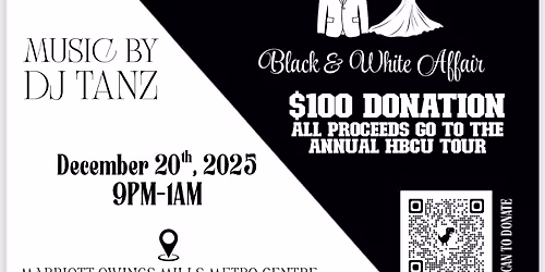 HBCU Extravaganza Christmas Party (Black & White Affair)