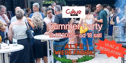 Cultus BH Summer Party 2026