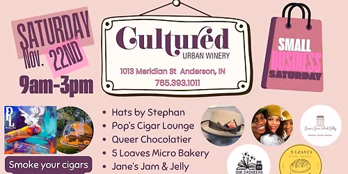Cultured Urban Winery small business Saturday 