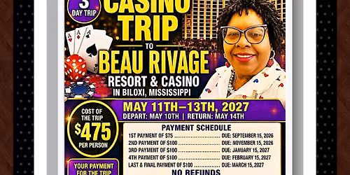 CASINO TRIP TO BEAU RIVAGE in BILOXI, MISSISSIPPI 