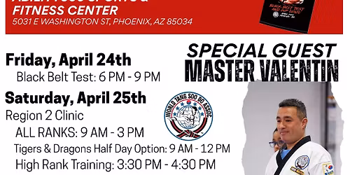 Region 2 Black Belt Test & Gup Clinic