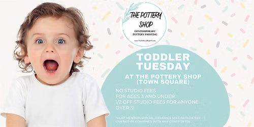 Toddler Tuesdays at The Pottery Shop (Town Square)