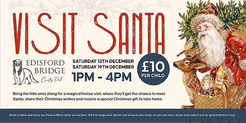 Meet Santa at Edisford Bridge