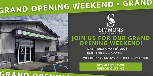 Simmons Landscaping Supply Grand Opening Weekend \u2702\ufe0f