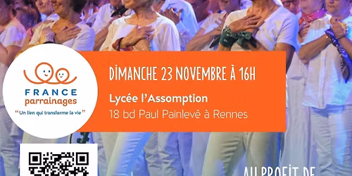 Concert Notes In' Rennes "JOUR DE F\u00caTE" au profit de France Parrainages Ille-et-Vilaine