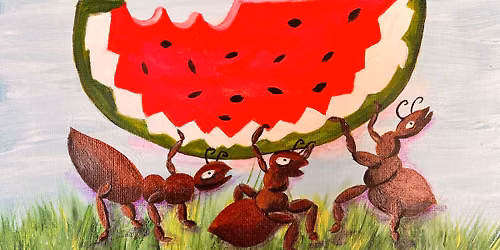 Watermelon Ants Picnic - Acrylic