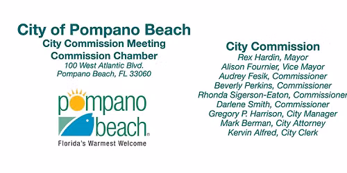 City of Pompano Beach: City Commission Meeting