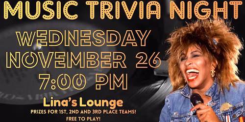 Music Trivia @ Lina's Lounge