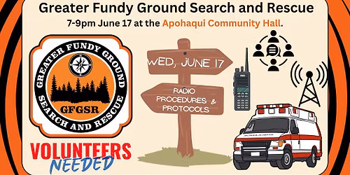 \u26d1 GFGSAR Training: Radio Communications w\/ RADCOM (New Members Welcome!)