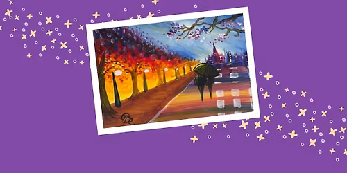 Grown Up Paint Along - Walk In The Rain