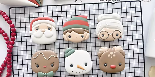 Santa & Crew cookie decorating class at Chef Pams Kitchen