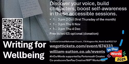 Writing for Wellbeing (workshop series)