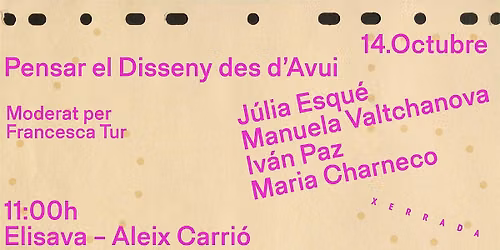 Opening Day BDW: Xerrada "Pensar el disseny des d'avui"