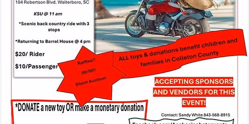 Ace Basin ABATE\u2019s 26th Annual Toy Run