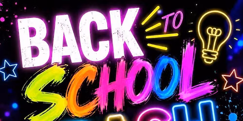 Back to School Bash Glow Party