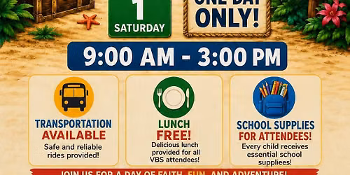 Vacation Bible School - "ADVENTURE ISLAND"