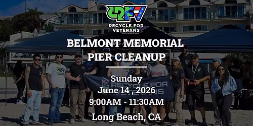 Belmont Memorial Pier, Long Beach Cleanup with Veterans!