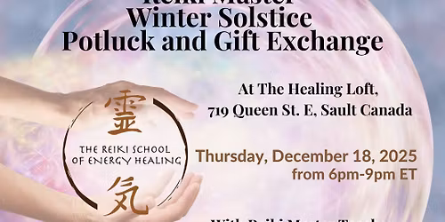 REIKI MASTER WINTER SOLSTICE POTLUCK AND GIFT EXCHANGE