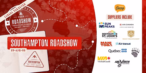 Travel Gossip Roadshow - Southampton - Wednesday 29th April 