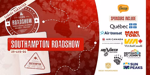 Travel Gossip Roadshow - Southampton - Wednesday 29th April 